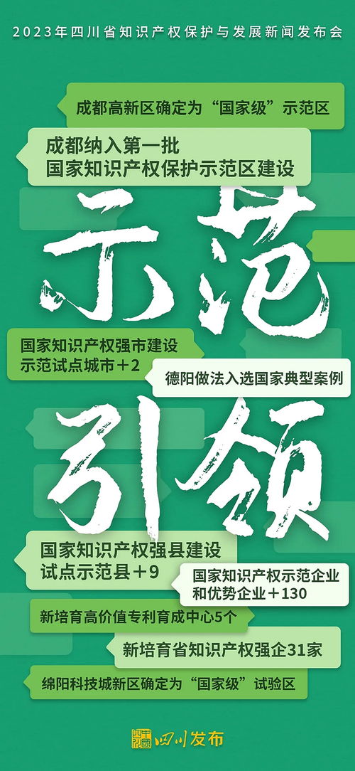 2023年四川省知識產權保護與發展 強化服務賦能創新，構建高質量發展新格局